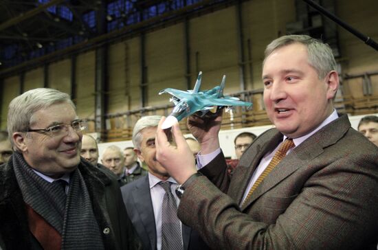 Deputy Prime Minister Dmitry Rogozin on visit to Novosibirsk