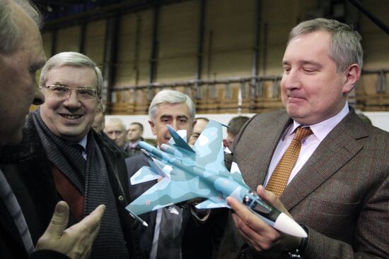 Deputy Prime Minister Dmitry Rogozin on visit to Novosibirsk