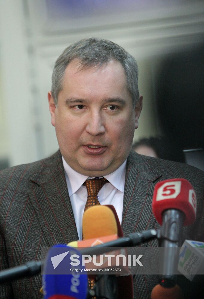Deputy Prime Minister Dmitry Rogozin on visit to Novosibirsk