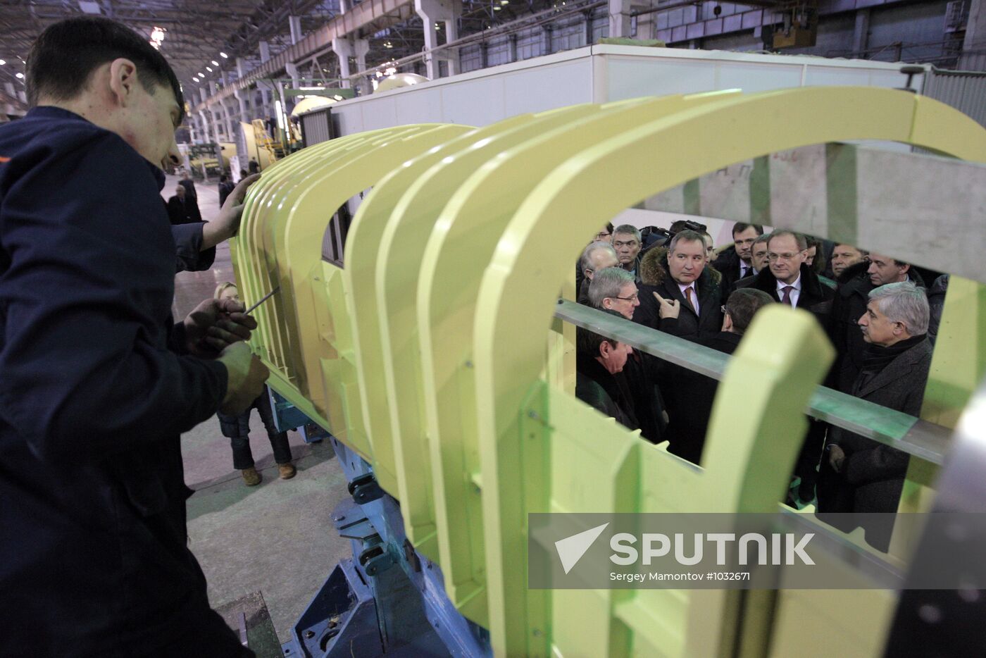 Deputy Prime Minister Dmitry Rogozin on visit to Novosibirsk