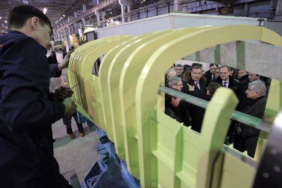 Deputy Prime Minister Dmitry Rogozin on visit to Novosibirsk