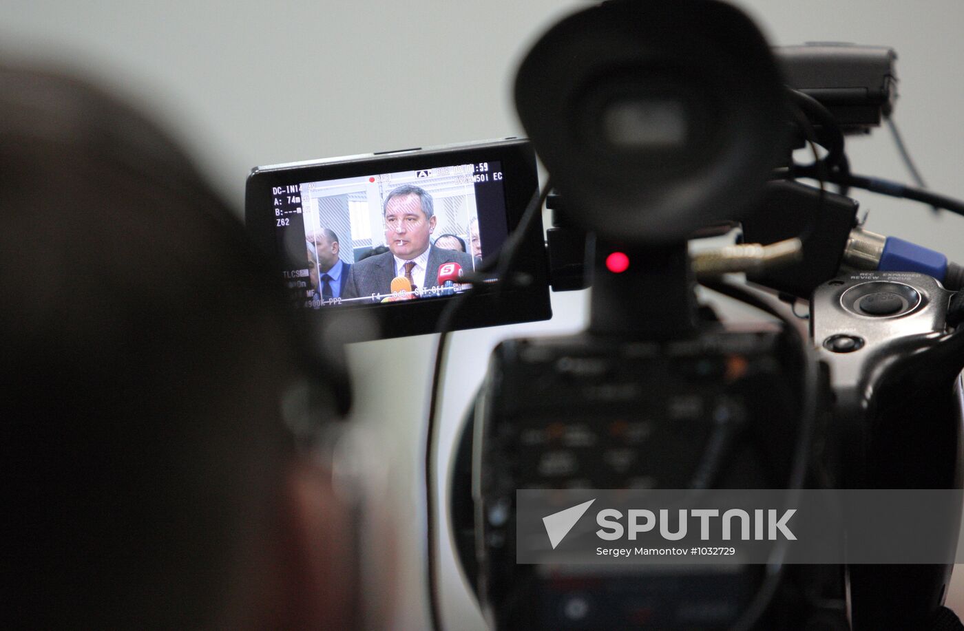 Deputy Prime Minister Dmitry Rogozin on visit to Novosibirsk