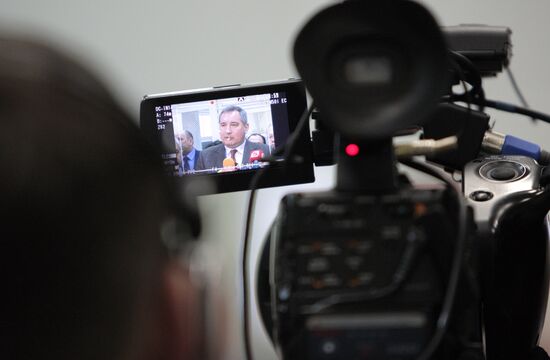 Deputy Prime Minister Dmitry Rogozin on visit to Novosibirsk