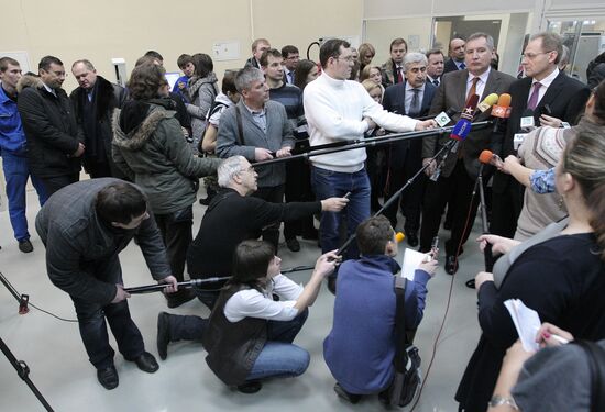 Deputy Prime Minister Dmitry Rogozin on visit to Novosibirsk