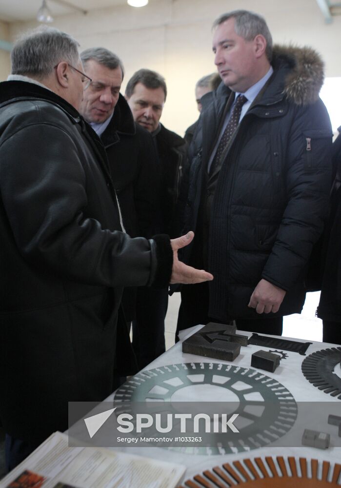 Dmitry Rogozin on working visit to Novosibirsk