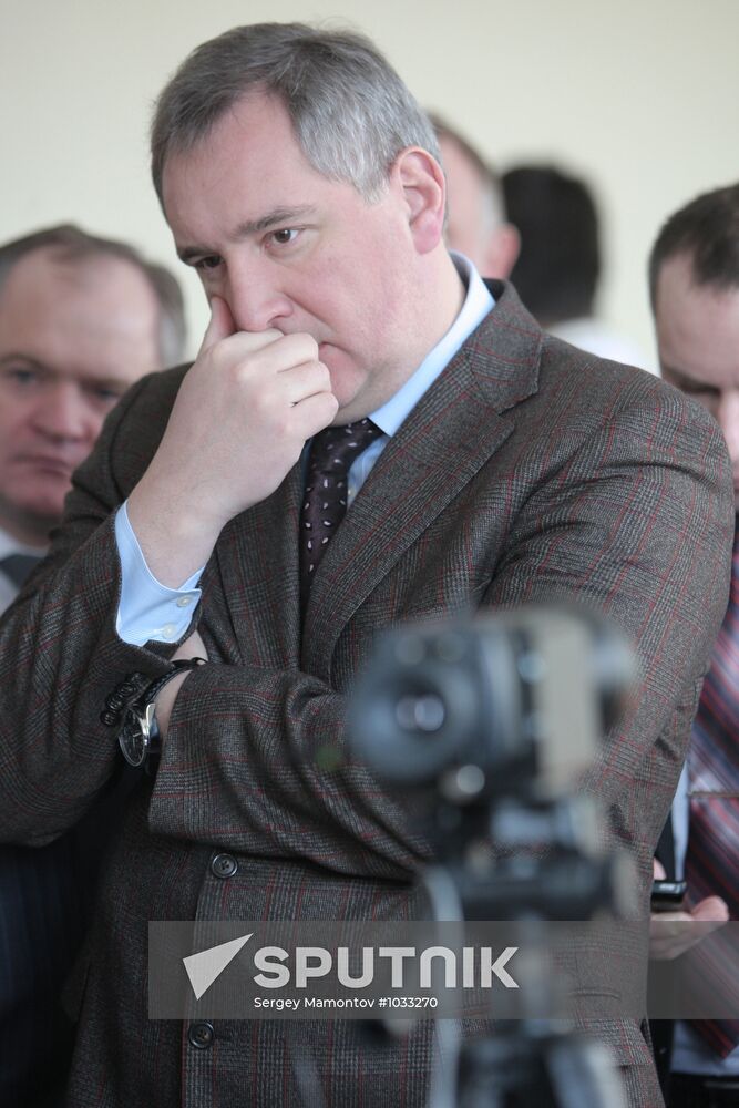 Dmitry Rogozin on working visit to Novosibirsk