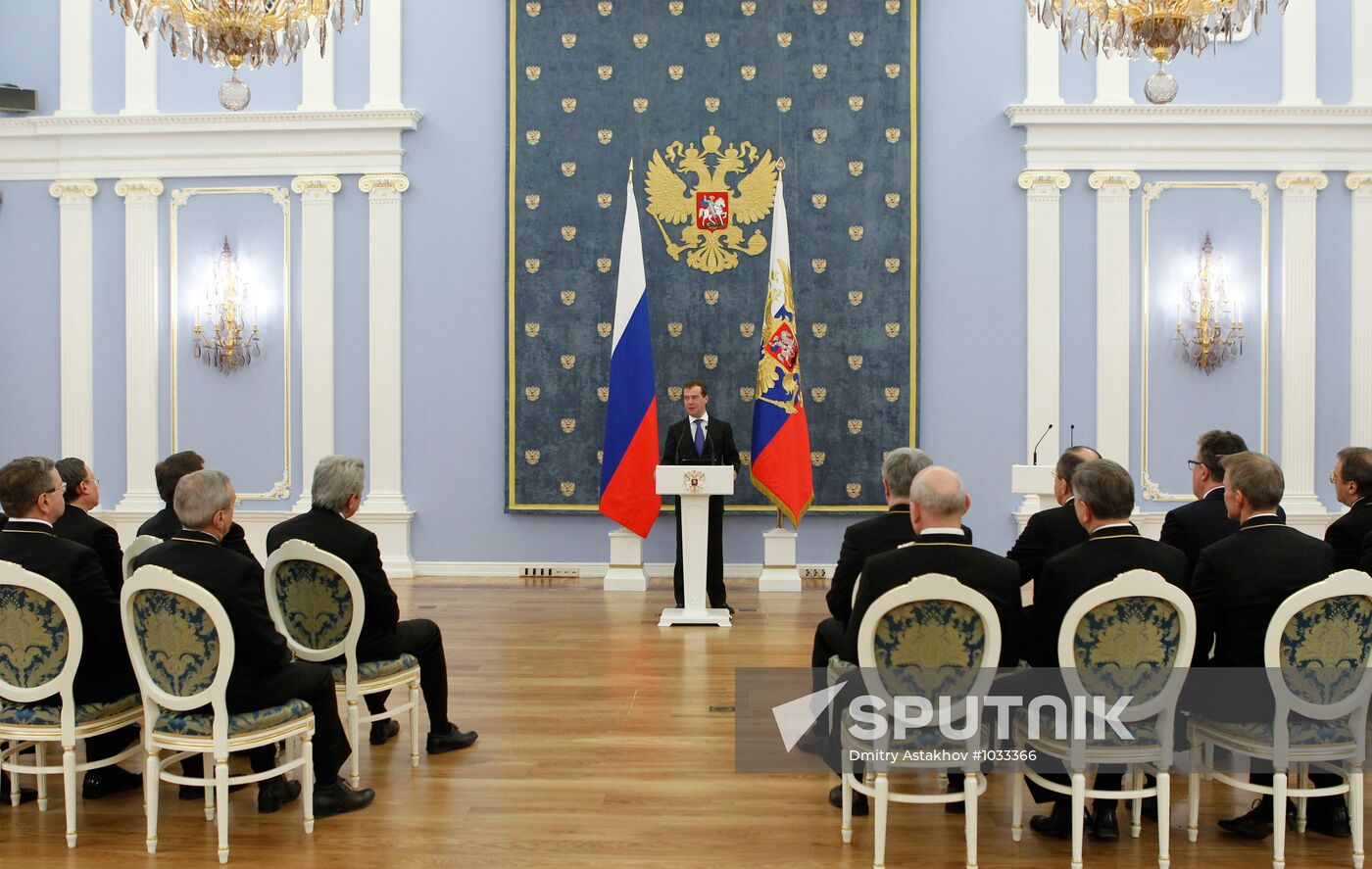 Dmitry Medvedev meets with officials of Foreign Affairs Ministry