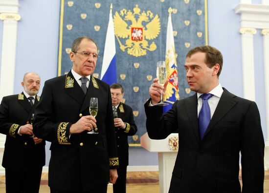 Dmitry Medvedev meets with officials of Foreign Affairs Ministry