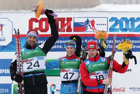 Biathlon. Russian Cup. Men's sprint