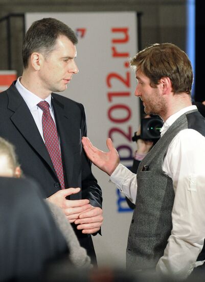 Mikhail Prokhorov meets with OSCE/ODIHR representatives