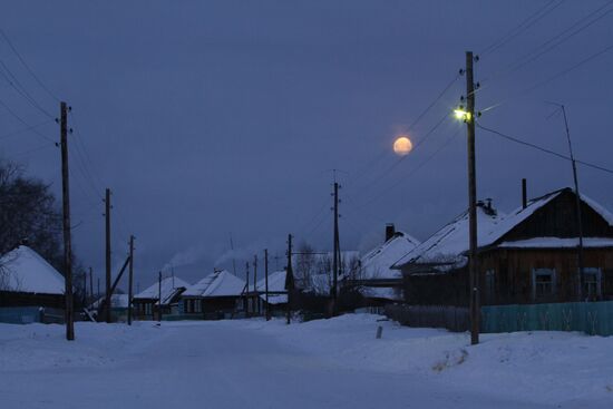 Bobrovka village in Omsk region