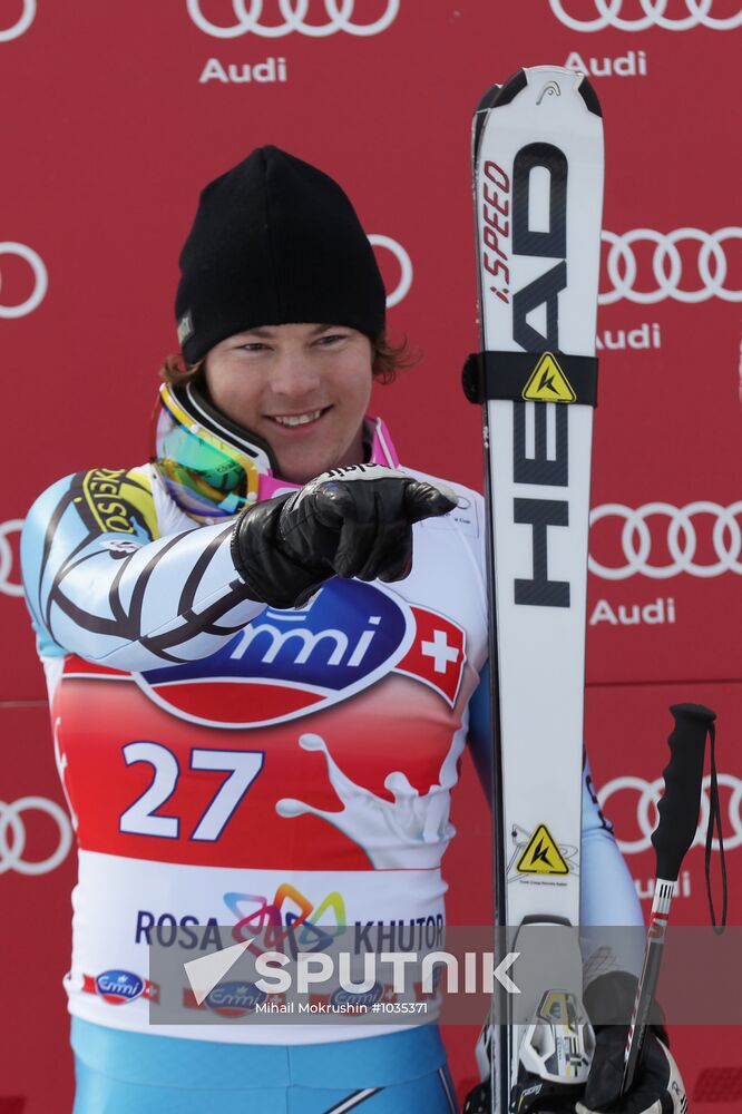 Alpine Skiing. FSI Ski World Cup. Men's downhill