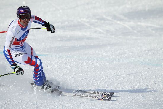 Alpine Skiing. FSI Ski World Cup. Men's downhill
