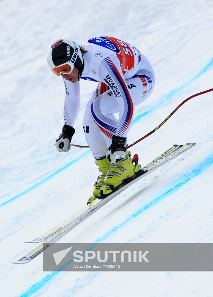 Alpine Skiing. FSI Ski World Cup. Men's downhill