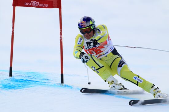 Alpine Skiing. FSI Ski World Cup. Men's downhill