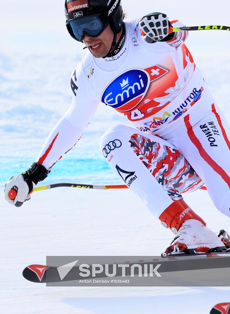 Alpine Skiing. FSI Ski World Cup. Men's downhill