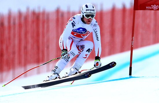 Alpine Skiing. FSI Ski World Cup. Men's downhill