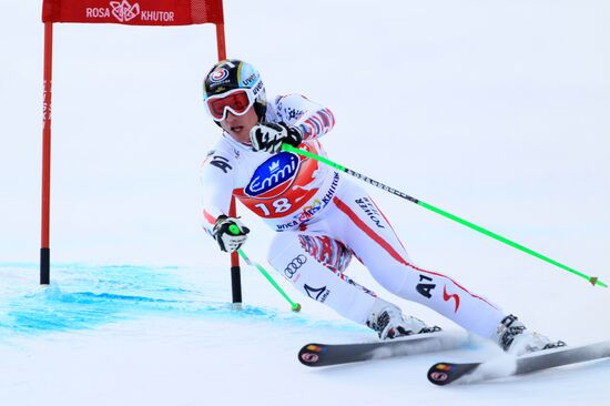 Alpine Skiing. FSI Ski World Cup. Men's downhill