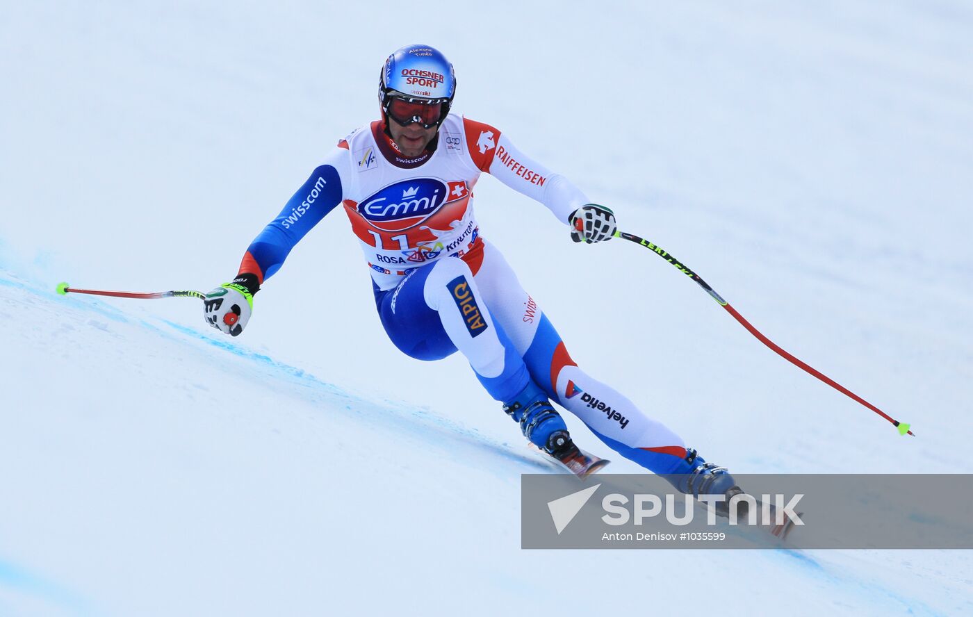 Alpine Skiing. FSI Ski World Cup. Men's downhill