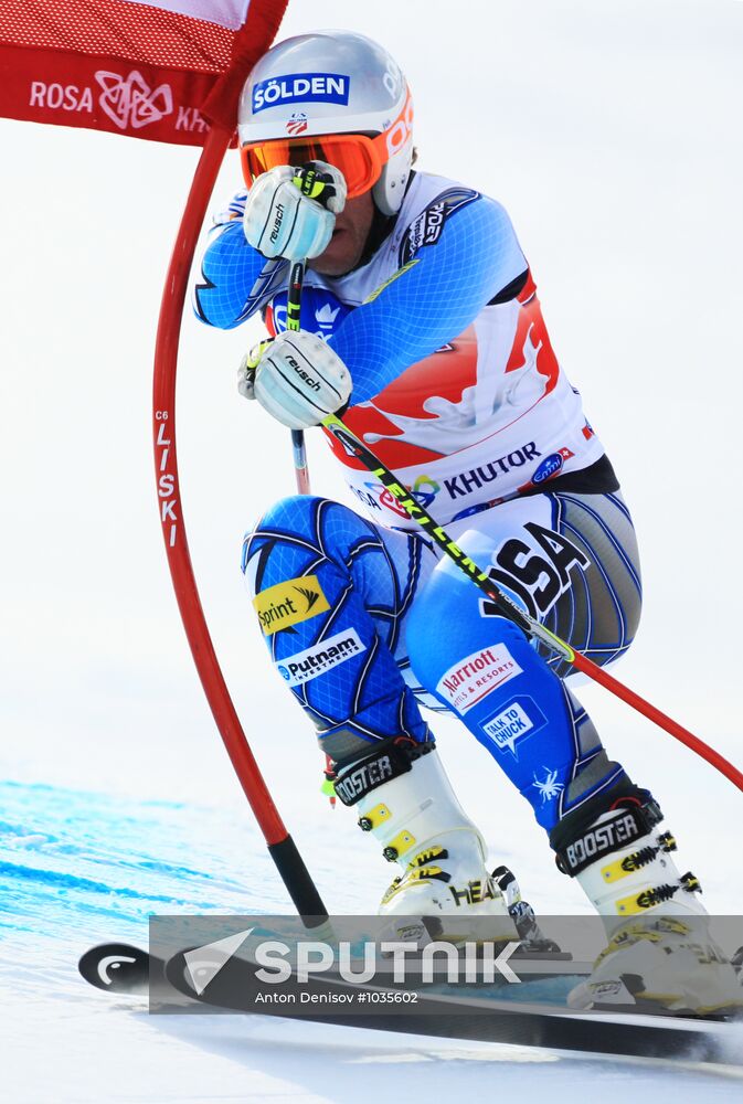 Alpine Skiing. FSI Ski World Cup. Men's downhill