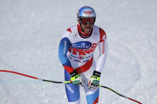 Alpine Skiing. FSI Ski World Cup. Men's downhill