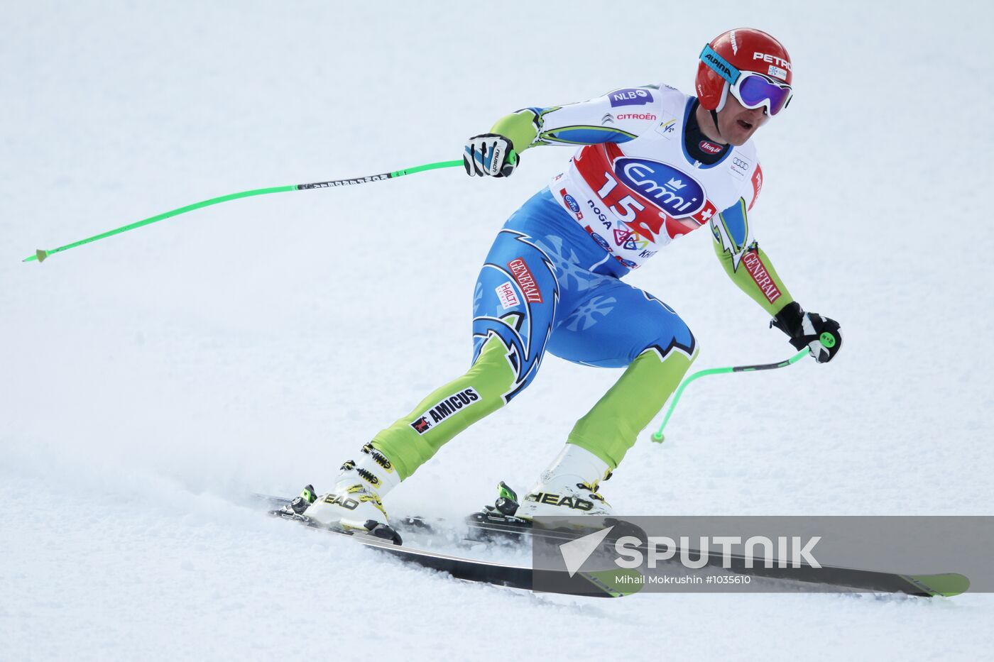 Alpine Skiing. FSI Ski World Cup. Men's downhill