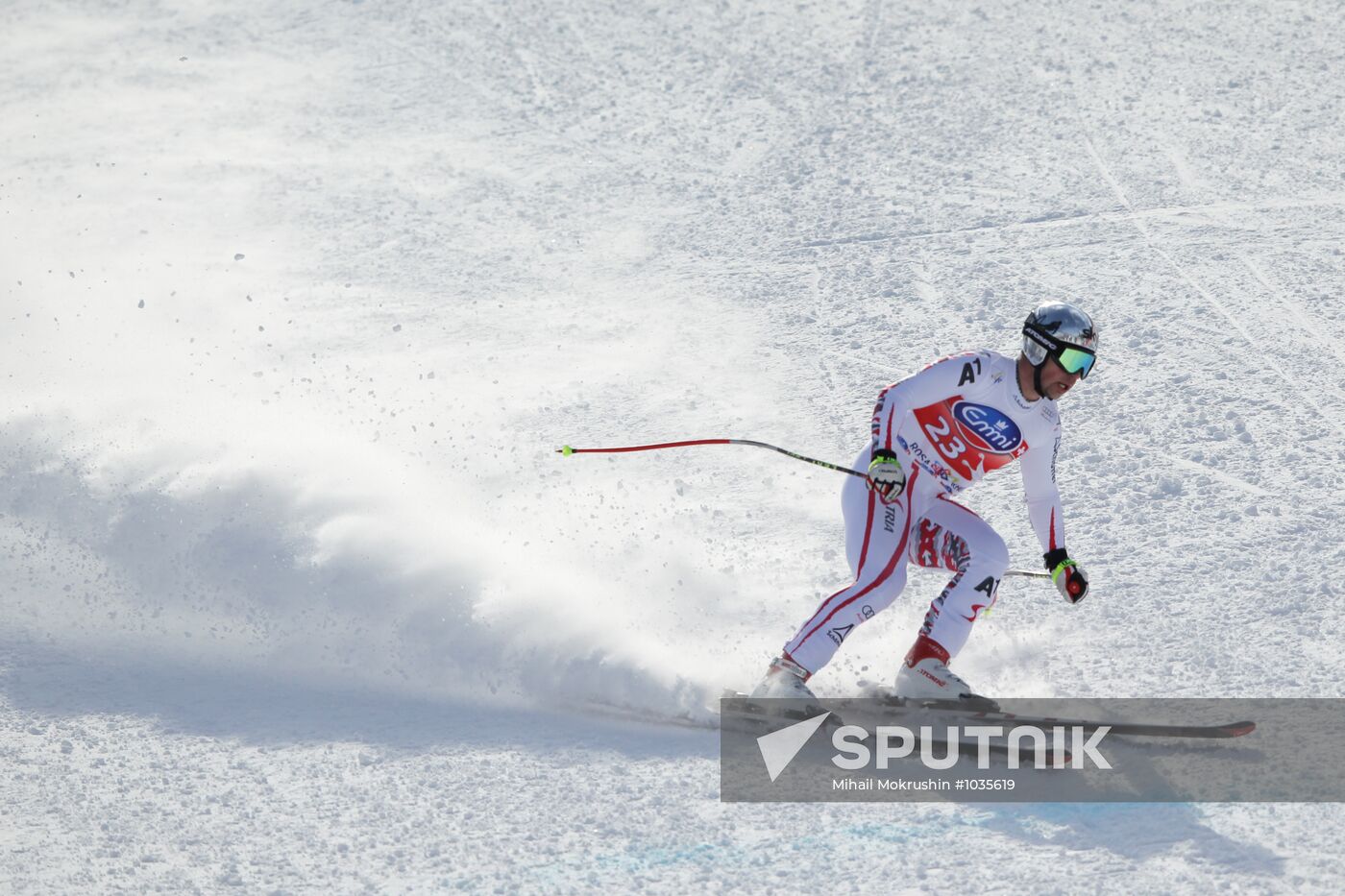 Alpine Skiing. FSI Ski World Cup. Men's downhill