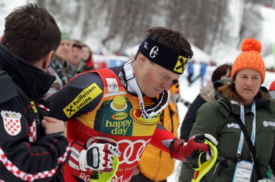 Alpine Skiing. FSI Ski World Cup. Men's super combi
