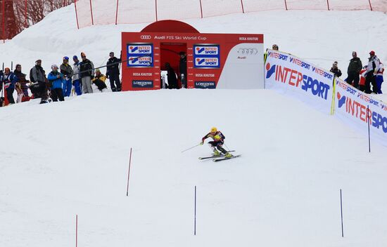 Alpine Skiing. FSI Ski World Cup. Men's super combi