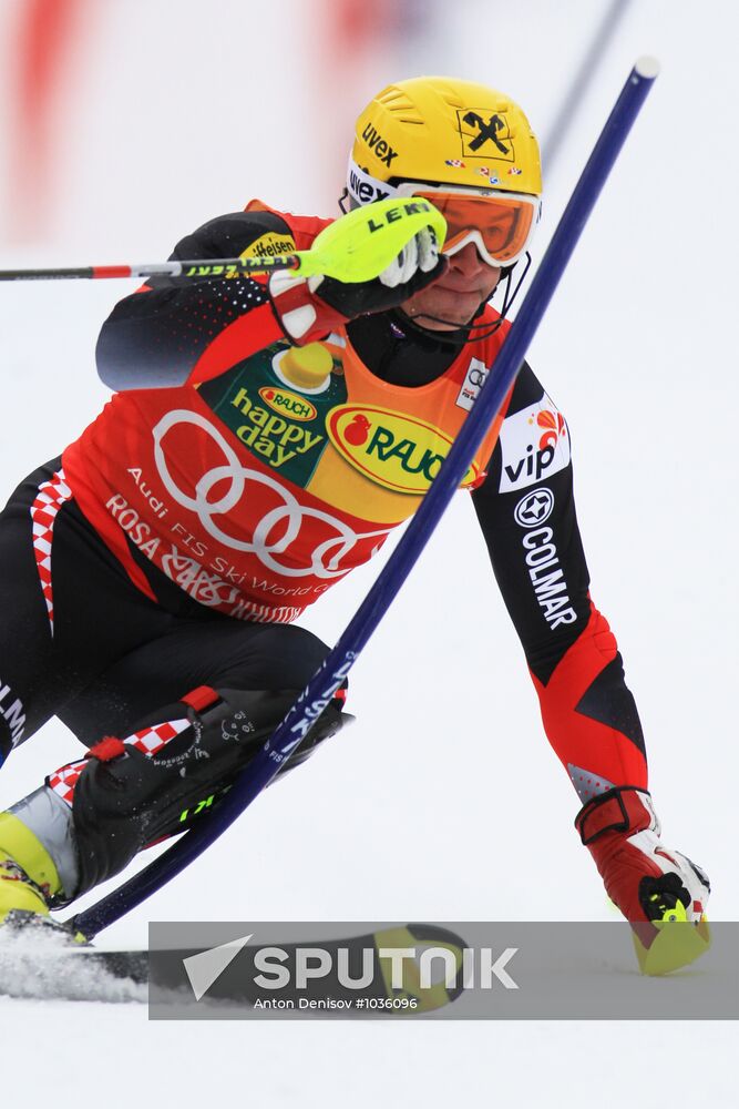 Alpine Skiing. FSI Ski World Cup. Men's super combi