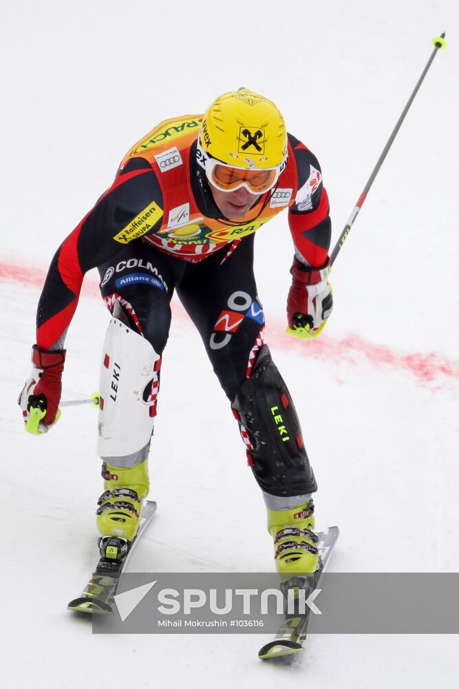 Alpine Skiing. FSI Ski World Cup. Men's super combi