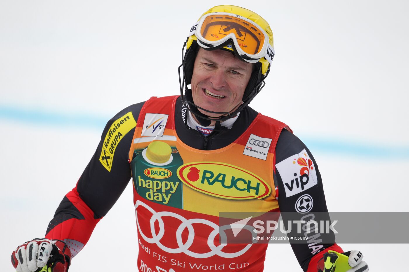 Alpine Skiing. FSI Ski World Cup. Men's super combi
