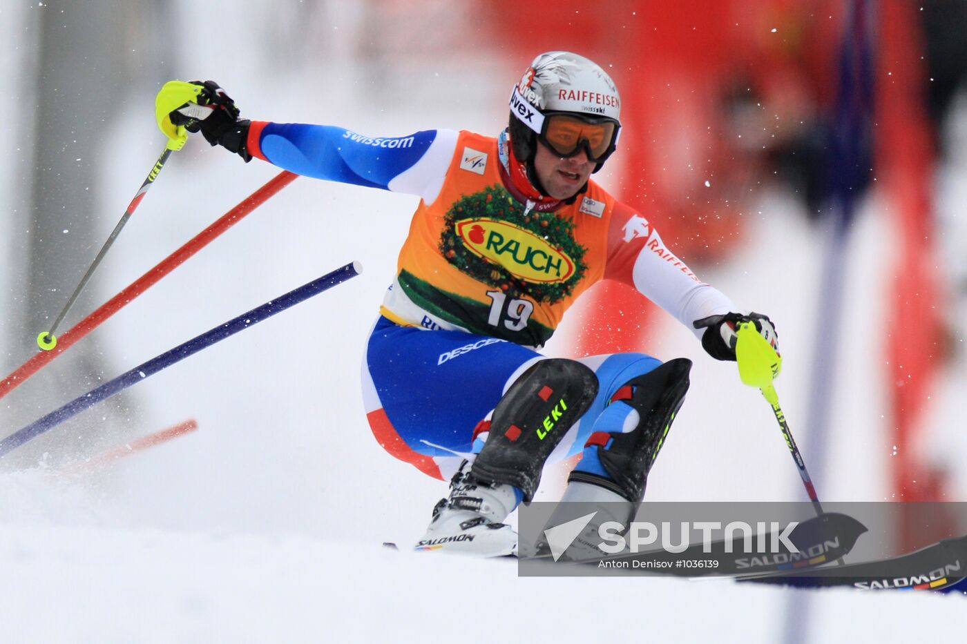 Alpine Skiing. FSI Ski World Cup. Men's super combi