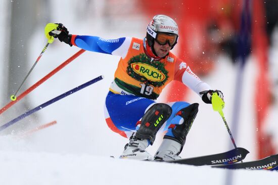 Alpine Skiing. FSI Ski World Cup. Men's super combi