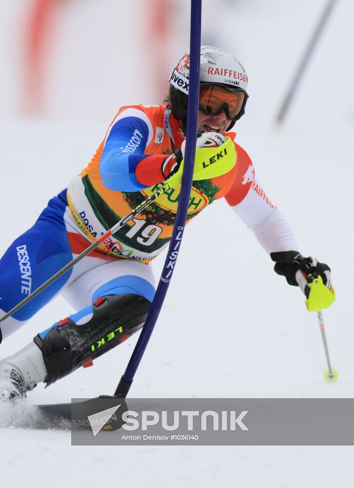 Alpine Skiing. FSI Ski World Cup. Men's super combi