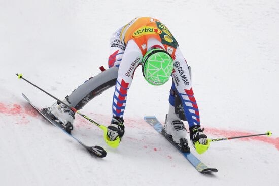 Alpine Skiing. FSI Ski World Cup. Men's super combi