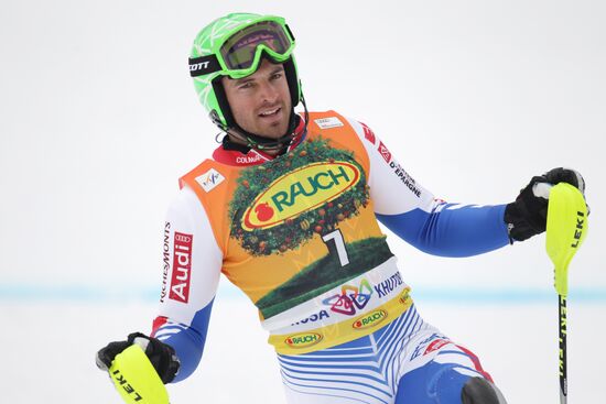 Alpine Skiing. FSI Ski World Cup. Men's super combi