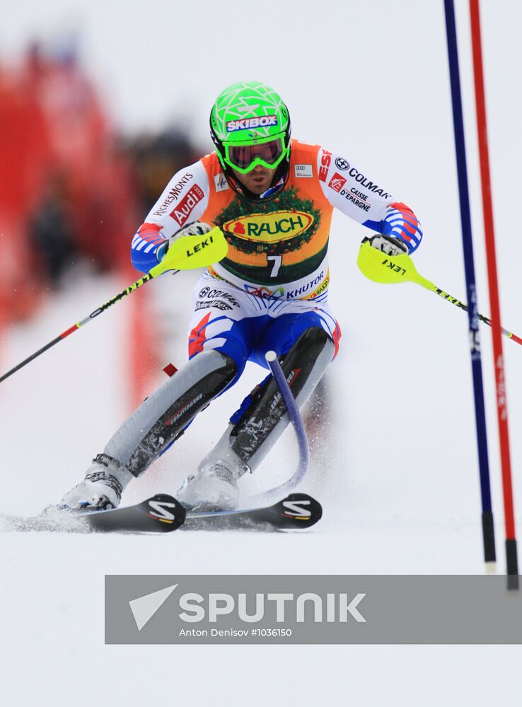 Alpine Skiing. FSI Ski World Cup. Men's super combi