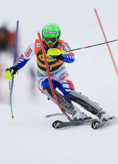 Alpine Skiing. FSI Ski World Cup. Men's super combi