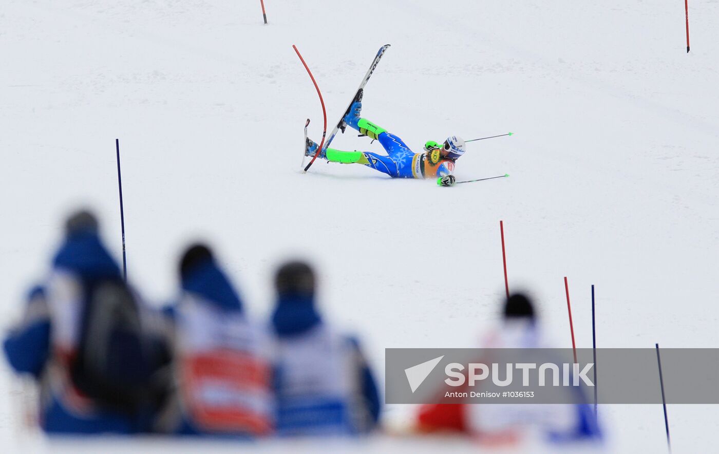 Alpine Skiing. FSI Ski World Cup. Men's super combi