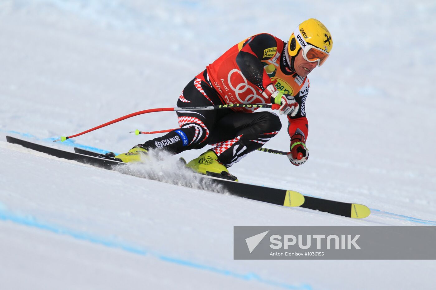 Alpine Skiing. FSI Ski World Cup. Men's super combi