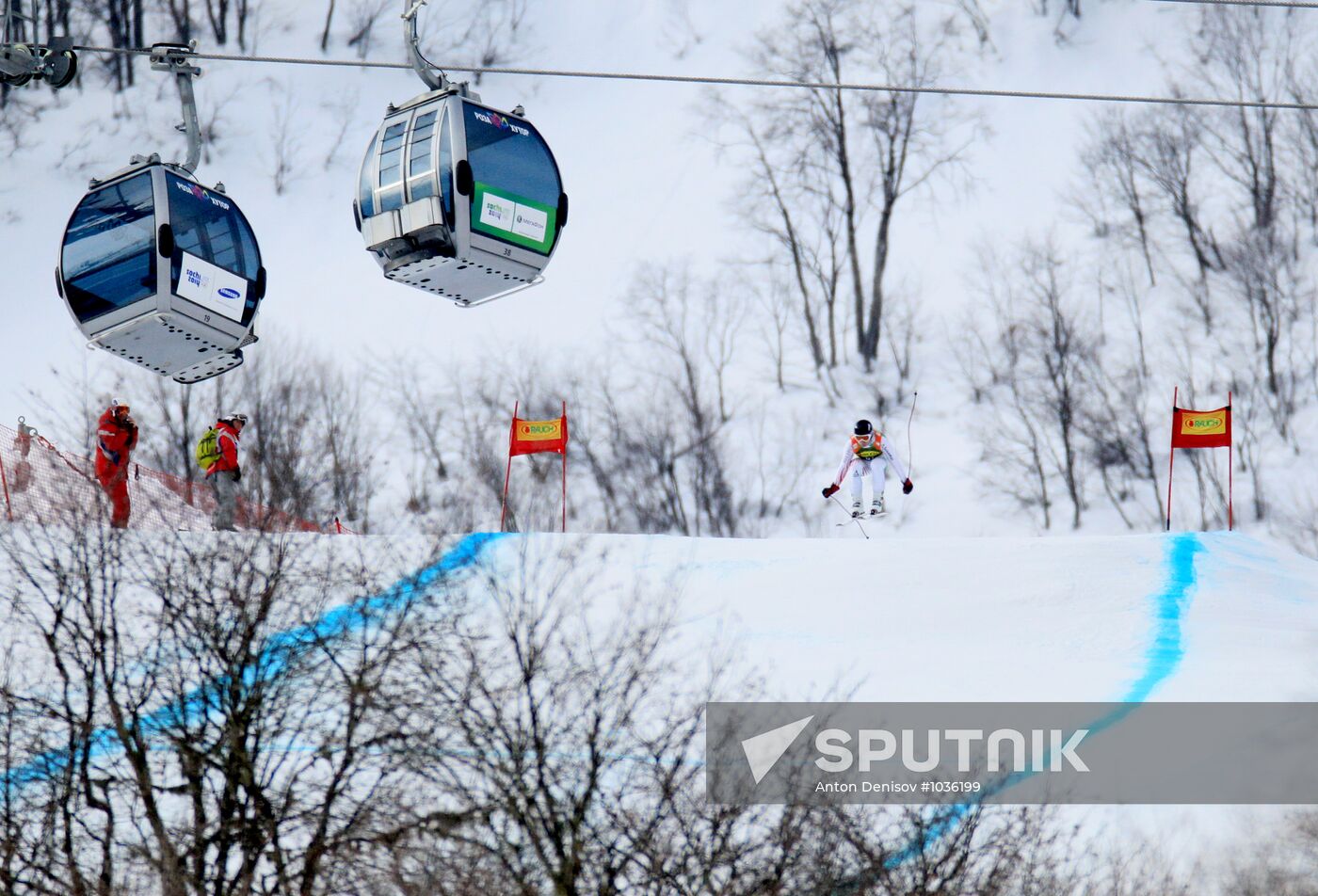 Alpine Skiing. FSI Ski World Cup. Men's super combi