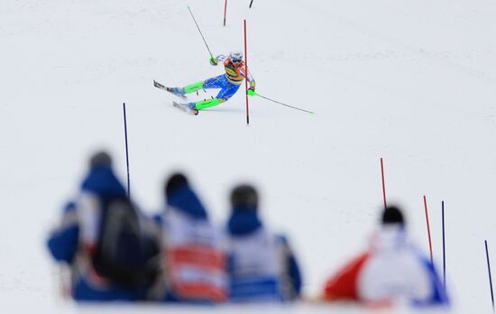 Skiing World Cup. Men's Super combined