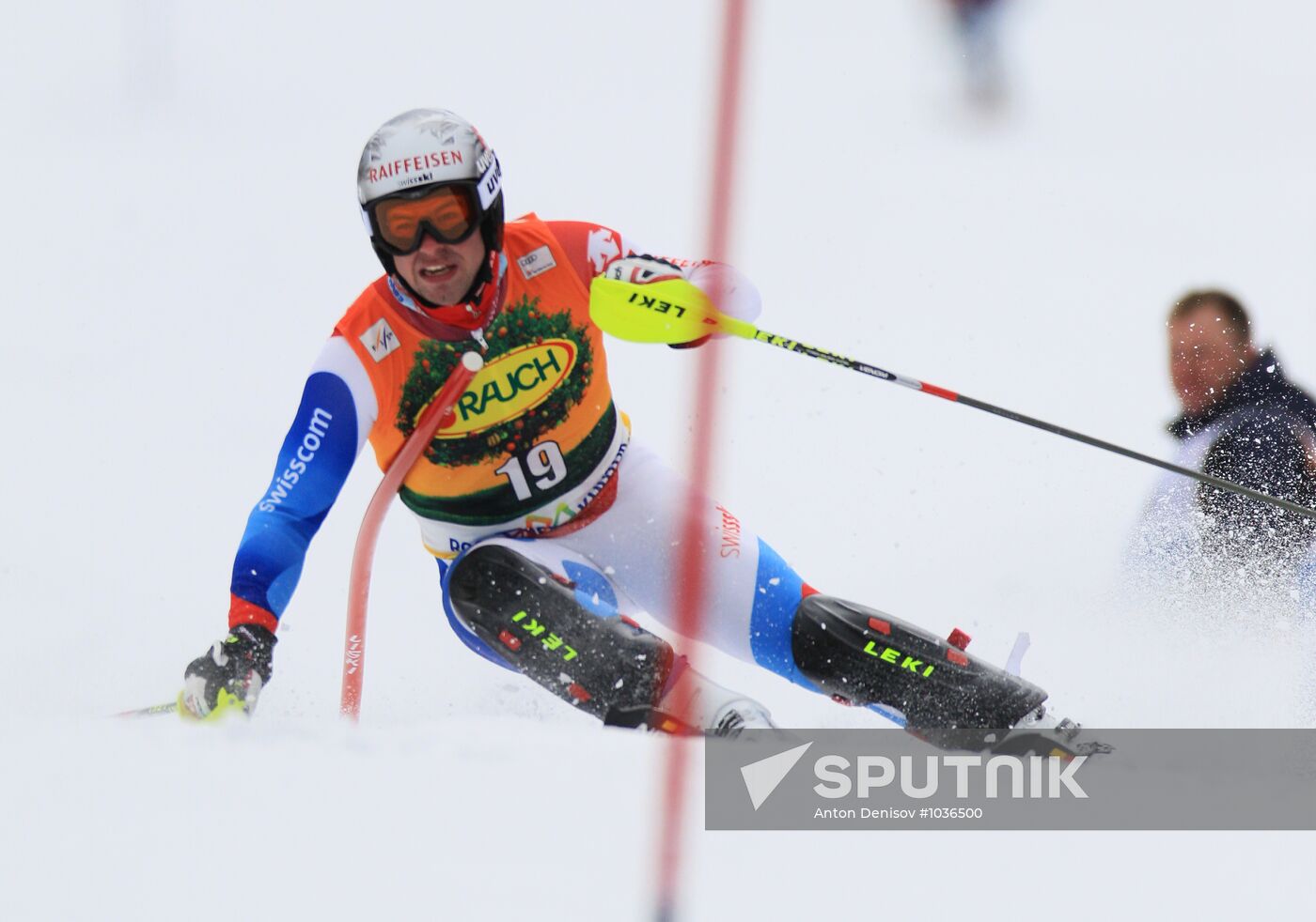 Skiing World Cup. Men's Super combined