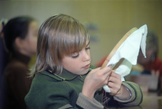 Handicraft lesson