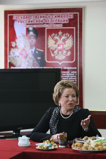 Valentina Matvienko's working visit to Grozny