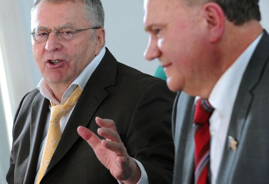 Press conference by Vladimir Zhirinovsky, Gennady Zyuganov