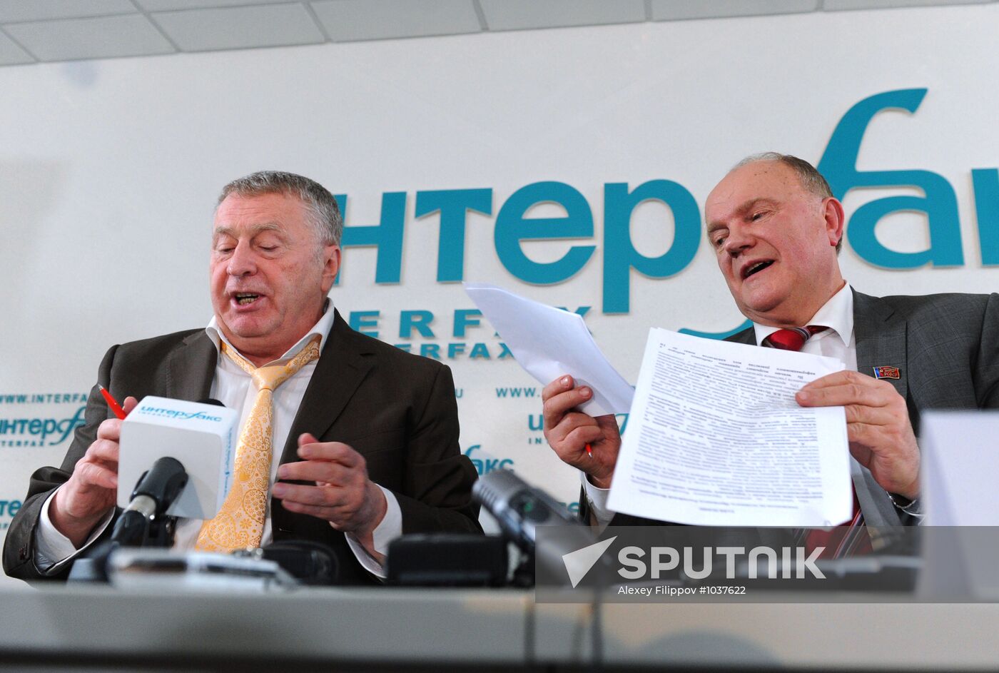 Press conference by Vladimir Zhirinovsky, Gennady Zyuganov