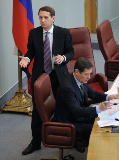State Duma's plenary meeting