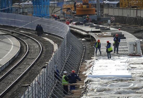 Building the new Adler railroad train station in Sochi